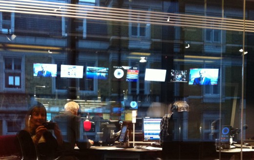 waiting to go on air