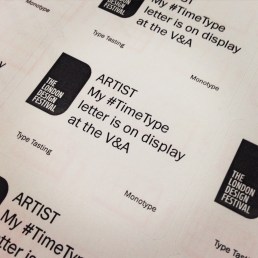 Typographic Time Machine workshop at the V&A #TimeType