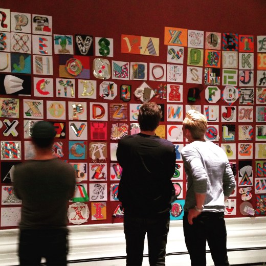 Typographic Time Machine workshop at the V&A #TimeType