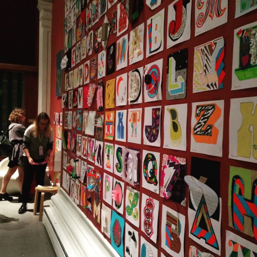 Typographic Time Machine workshop at the V&A #TimeType