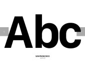 San Francisco, Apple typeface