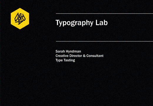 D&AD Typography Lab case study slideshow