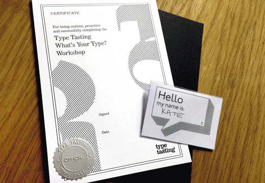 Type Tasting workshop slideshow
