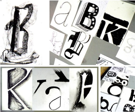 Sarah Hyndman teaching typography at the Ecole Intuit Lab Mumbai