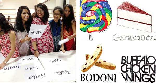 Teaching typography at the Ecole Intuit Lab Mumbai