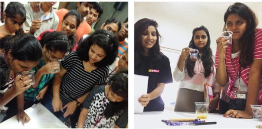 Sarah Hyndman teaching typography at the Ecole Intuit Lab Mumbai